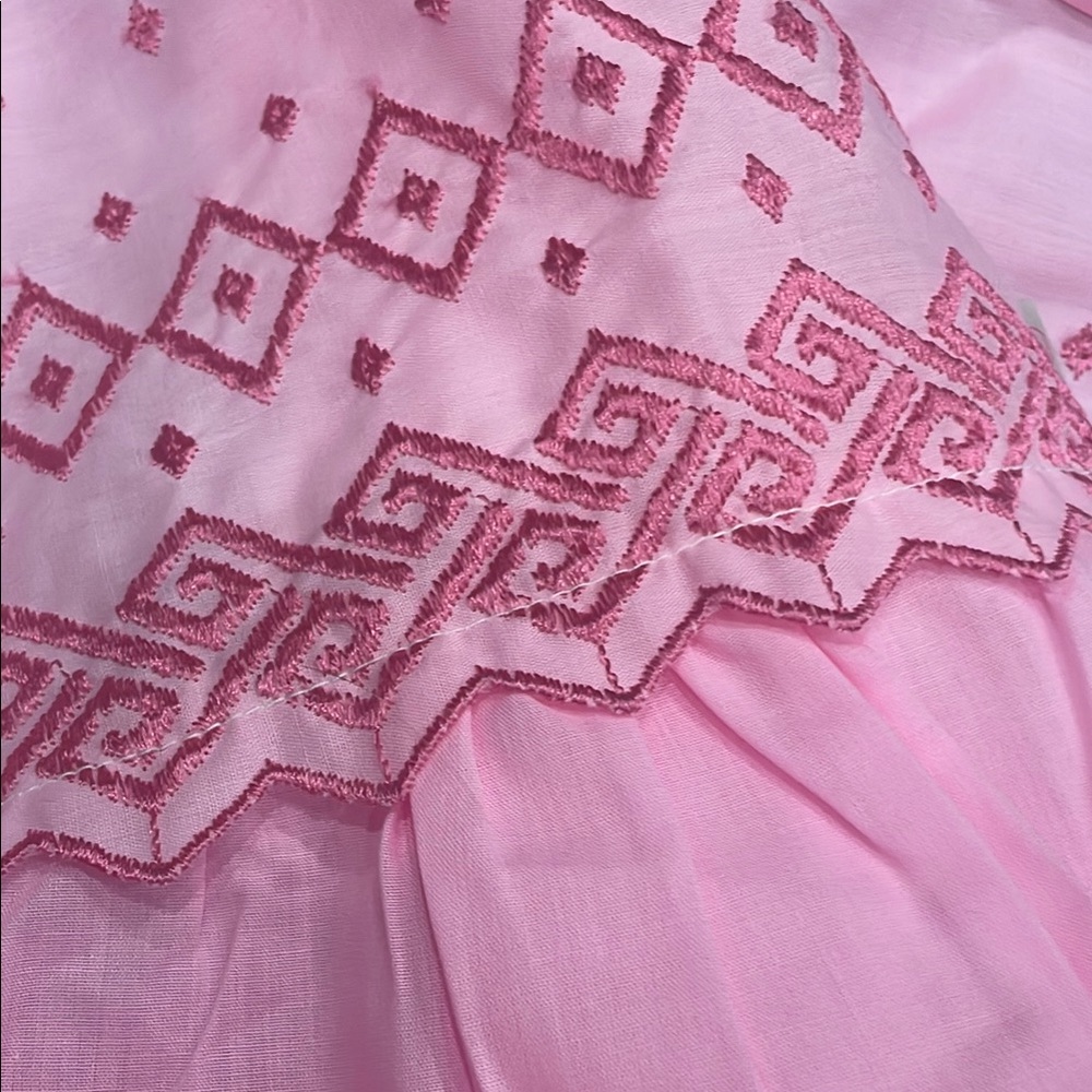 Rare Find Vintage 1980’s Pink Embroidered Summer Nightgown - Picture 11 of 15